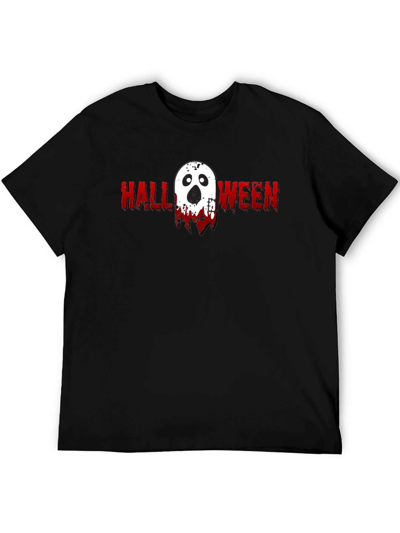 Halloween Ghost Graphic Tee - Spooky Season Shirt