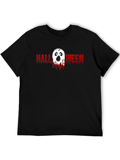 Halloween Ghost Graphic Tee - Spooky Season Shirt