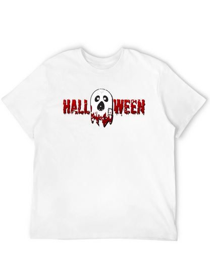 Halloween Ghost Graphic Tee - Spooky Season Shirt