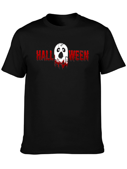 Halloween Ghost Graphic Tee - Spooky Season Shirt
