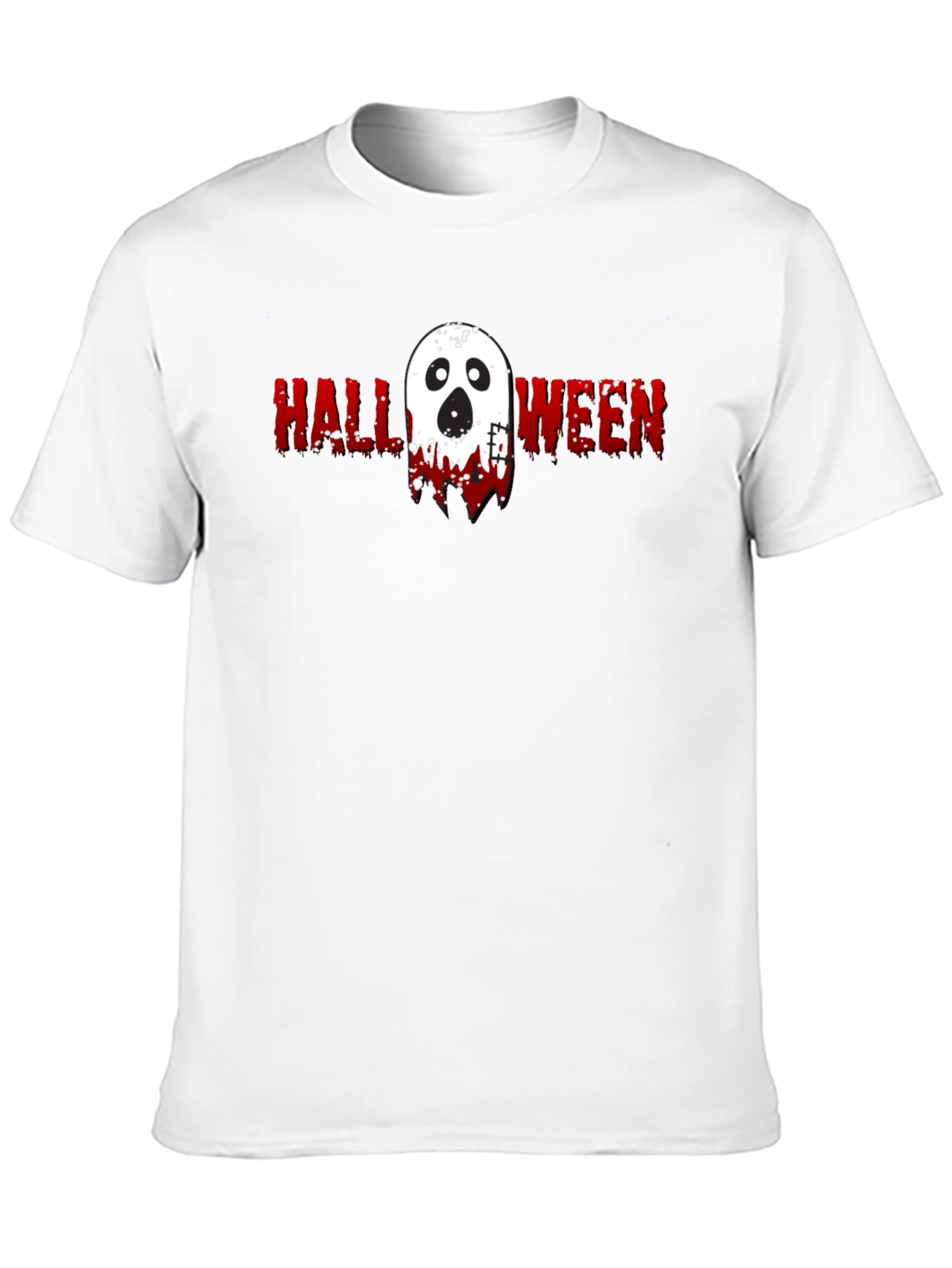 Halloween Ghost Graphic Tee - Spooky Season Shirt