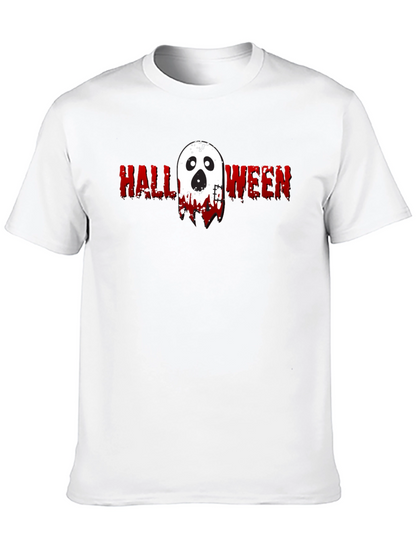 Halloween Ghost Graphic Tee - Spooky Season Shirt