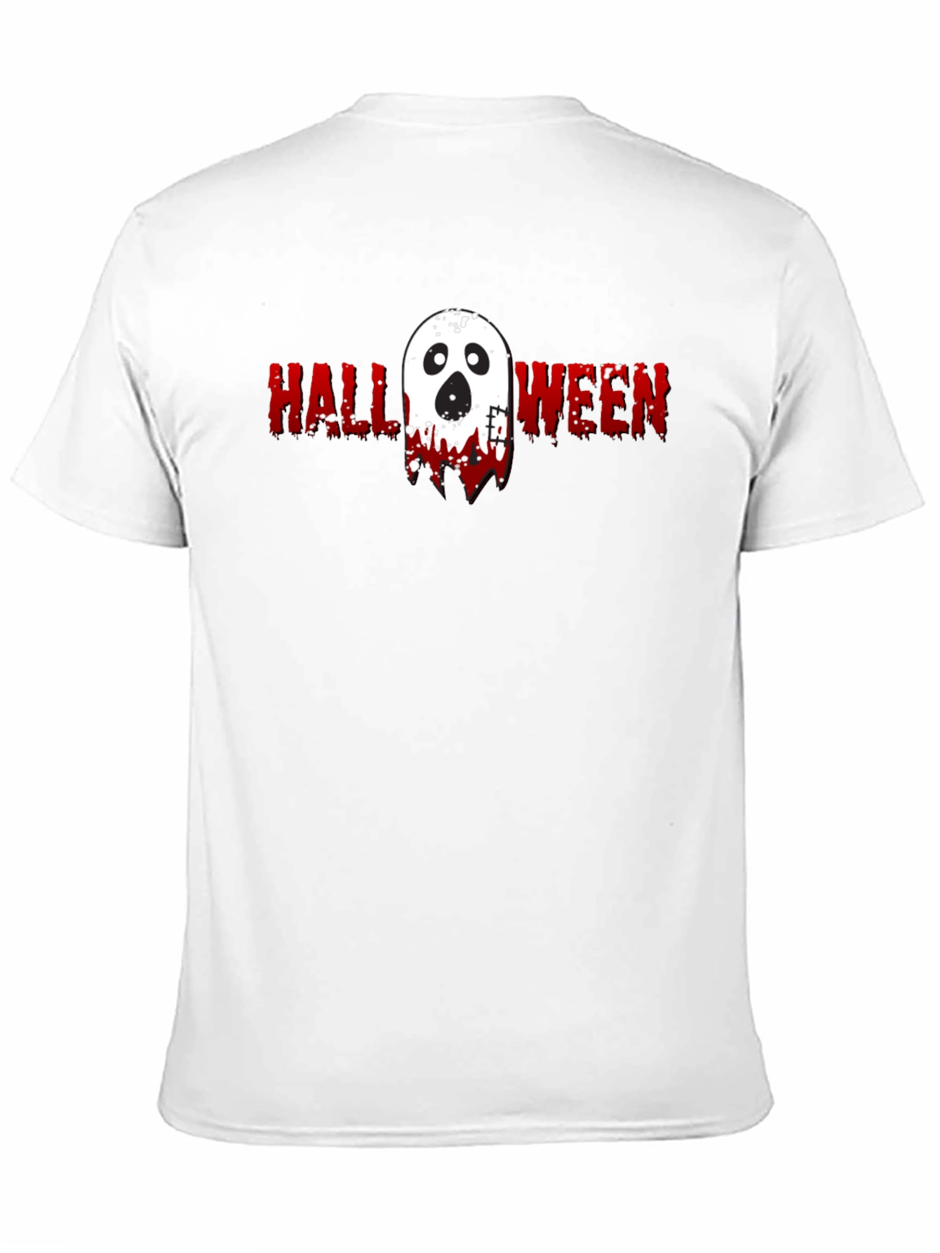 Halloween Ghost Graphic Tee - Spooky Season Shirt