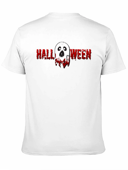 Halloween Ghost Graphic Tee - Spooky Season Shirt
