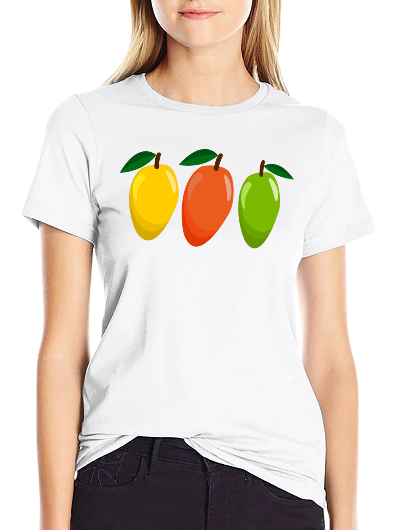 Mango Trio Graphic Tee - Fruit Lovers T-Shirt