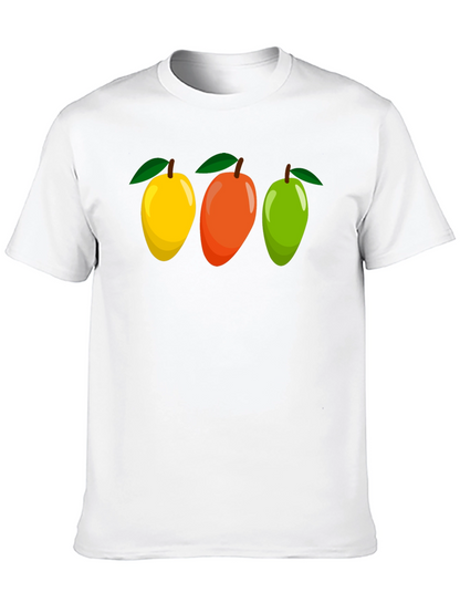 Mango Trio Graphic Tee - Fruit Lovers T-Shirt