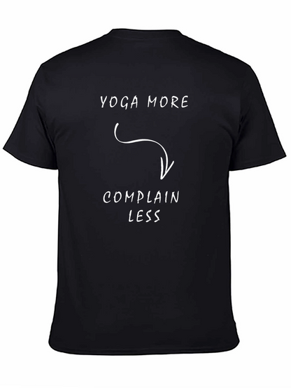Yoga More Complain Less T-Shirt Funny Yoga Tee