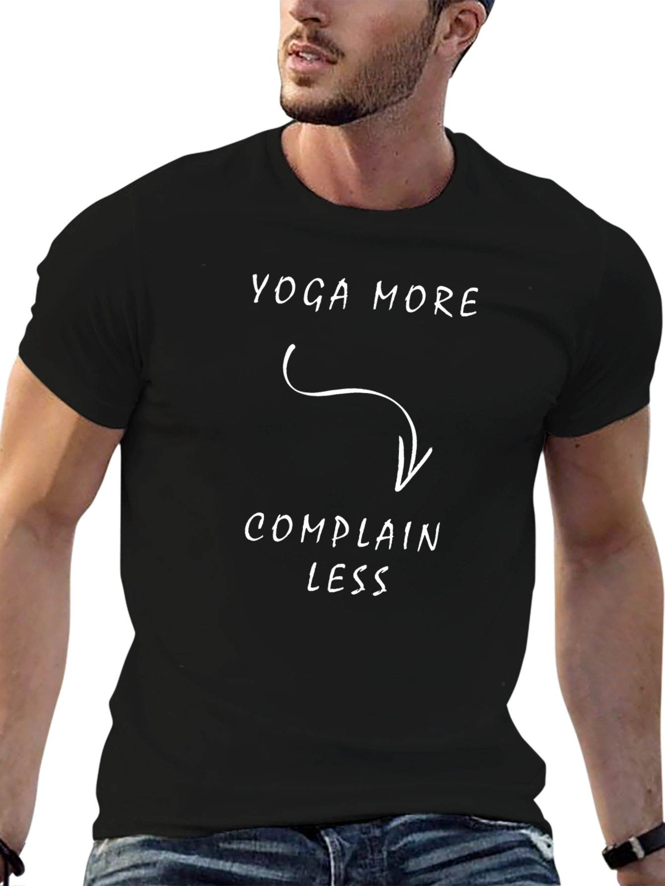 Yoga More Complain Less T-Shirt Funny Yoga Tee