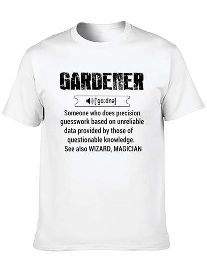 Gardener Definition T-Shirt Funny Gardening Gift