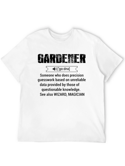 Gardener Definition T-Shirt Funny Gardening Gift