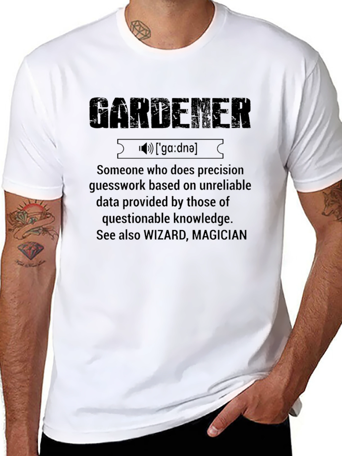 Gardener Definition T-Shirt Funny Gardening Gift
