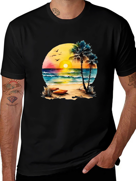 Beach Sunset Graphic Tee