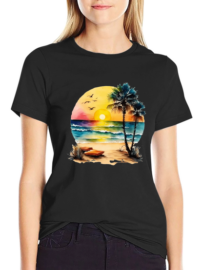 Beach Sunset Graphic Tee