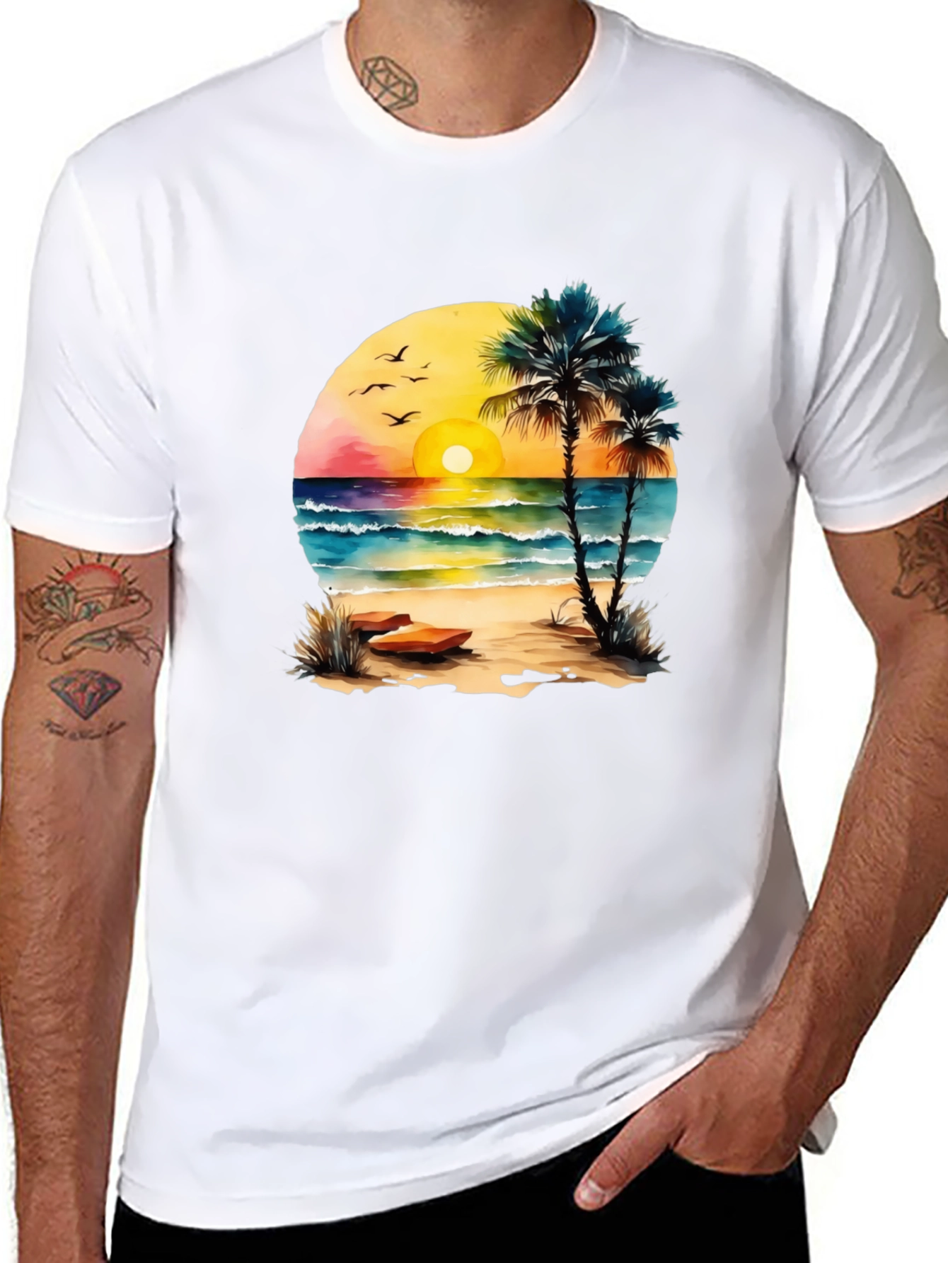 Beach Sunset Graphic Tee