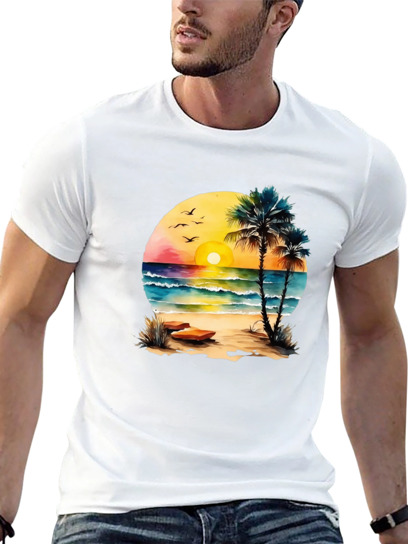 Beach Sunset Graphic Tee