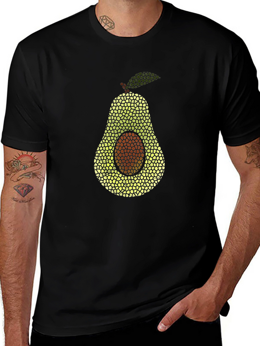 Avocado Mosaic T-Shirt - Unique Graphic Tee