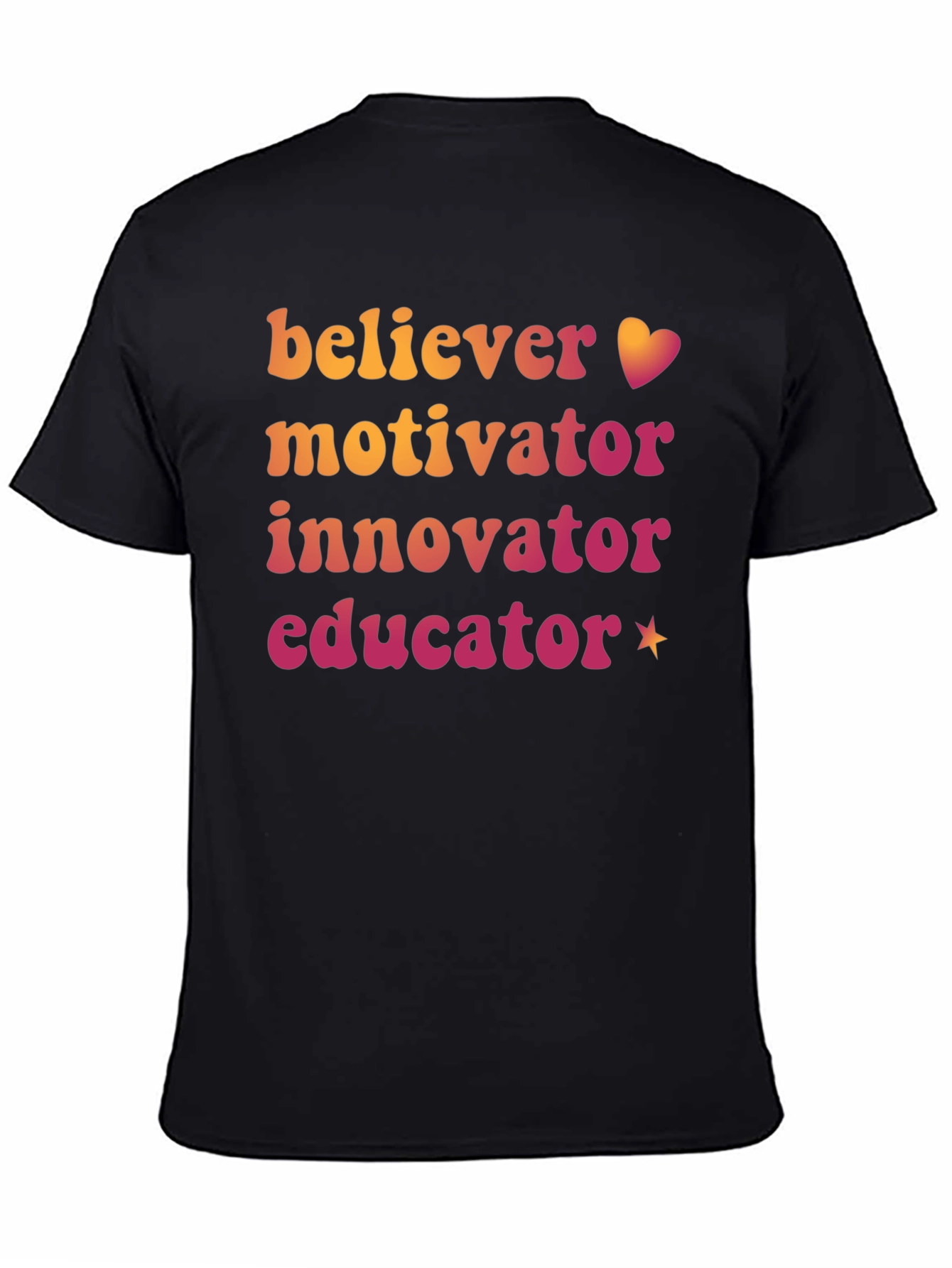Believer Motivator Innovator Educator Graphic Tee