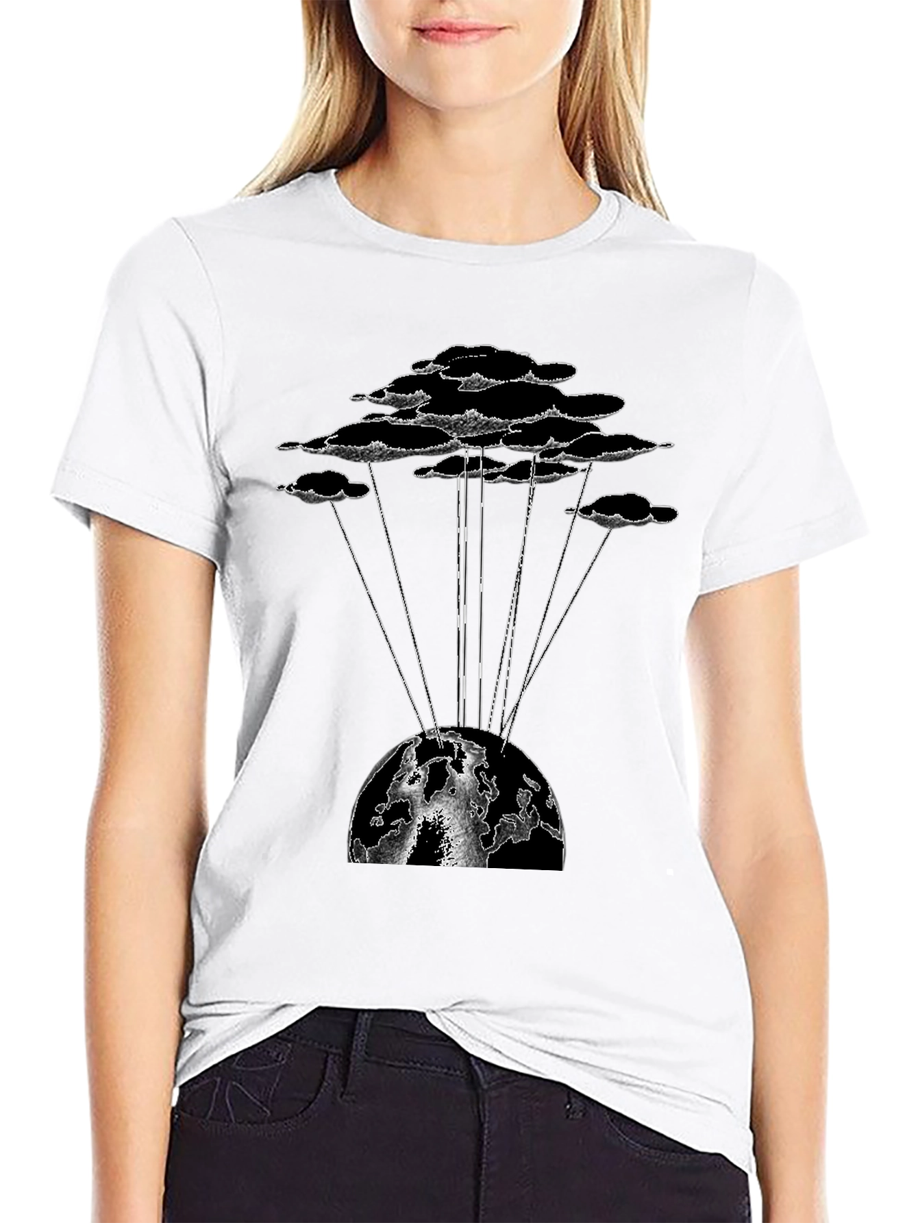Cloud & Earth Graphic T-Shirt