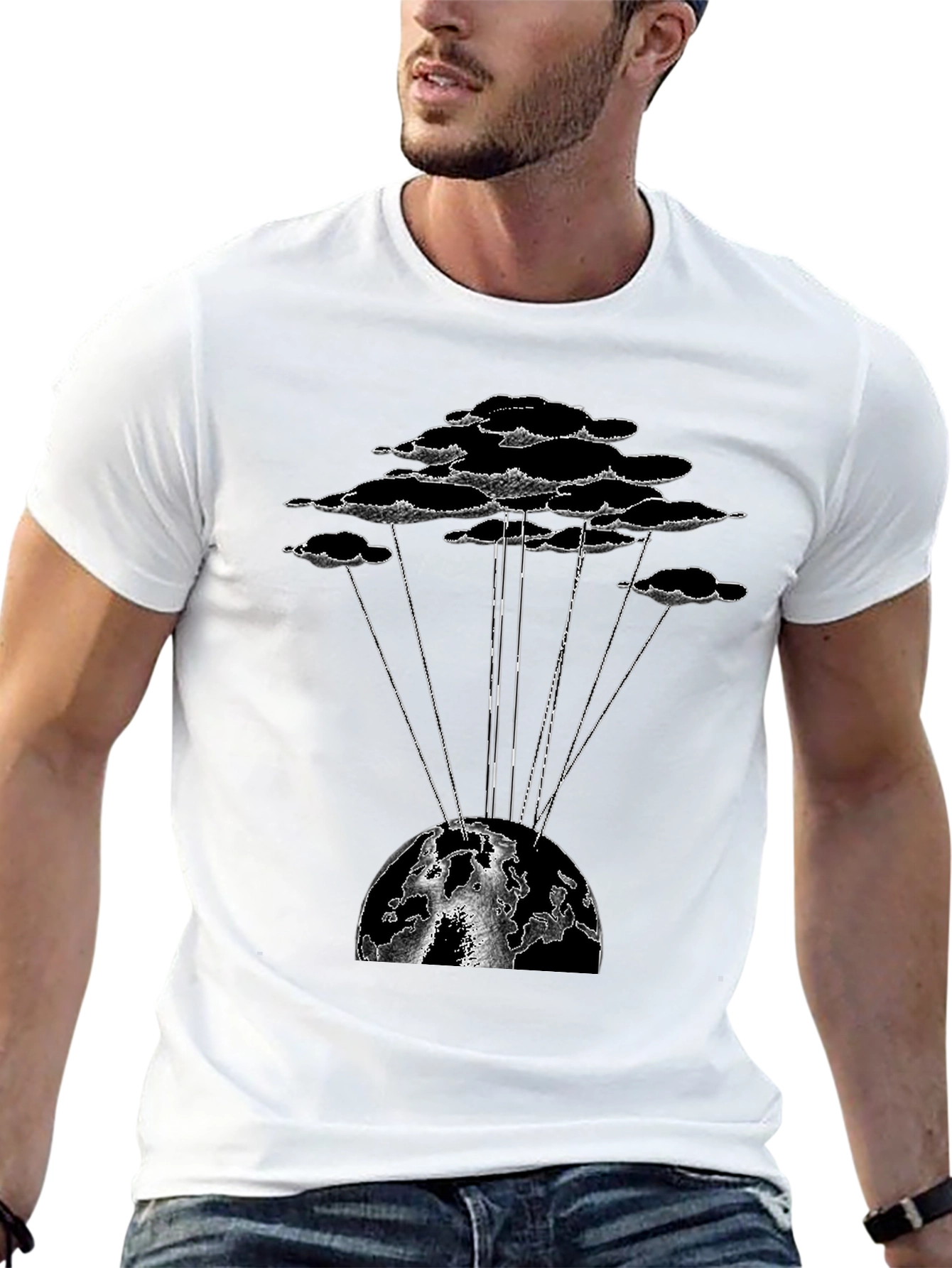 Cloud & Earth Graphic T-Shirt