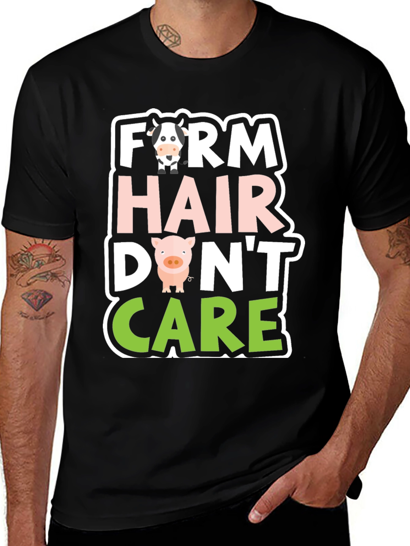 Farm Hair Dont Care Graphic T-Shirt