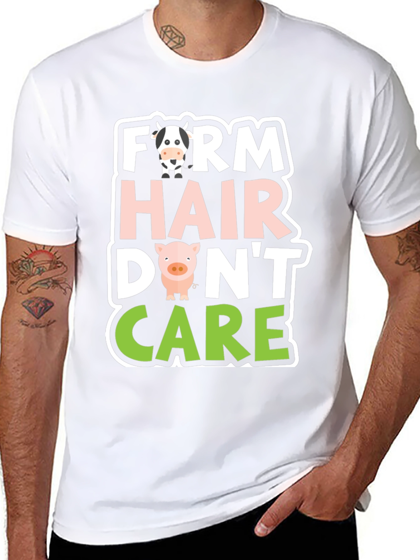Farm Hair Dont Care Graphic T-Shirt
