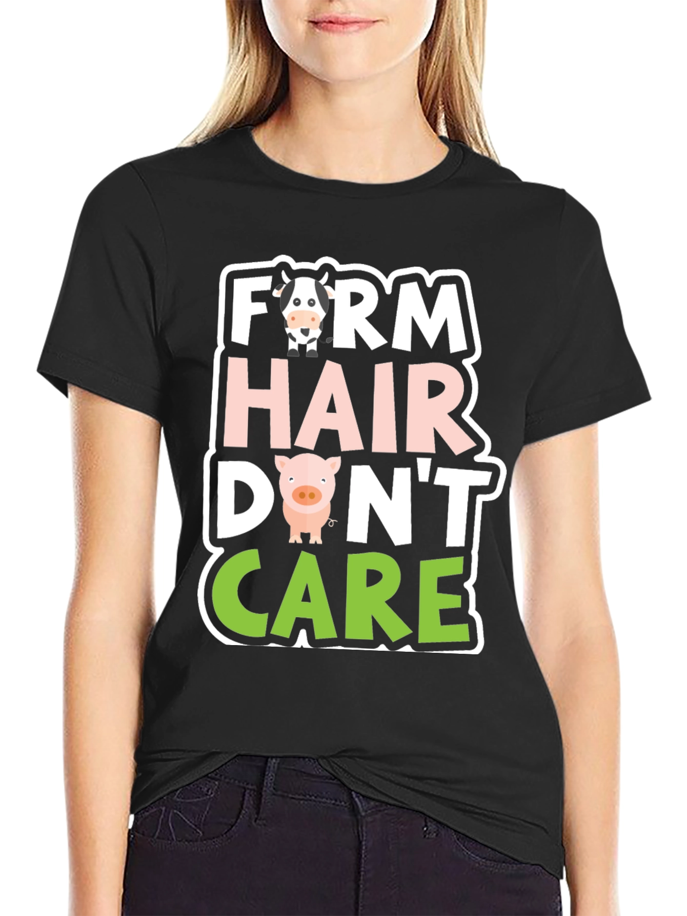 Farm Hair Dont Care Graphic T-Shirt
