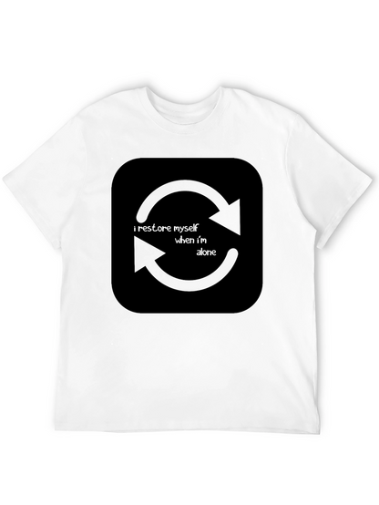 I Restore Myself When Im Alone Black T-Shirt
