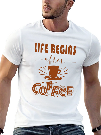 Life Begins After Coffee Graphic Tee - Unisex