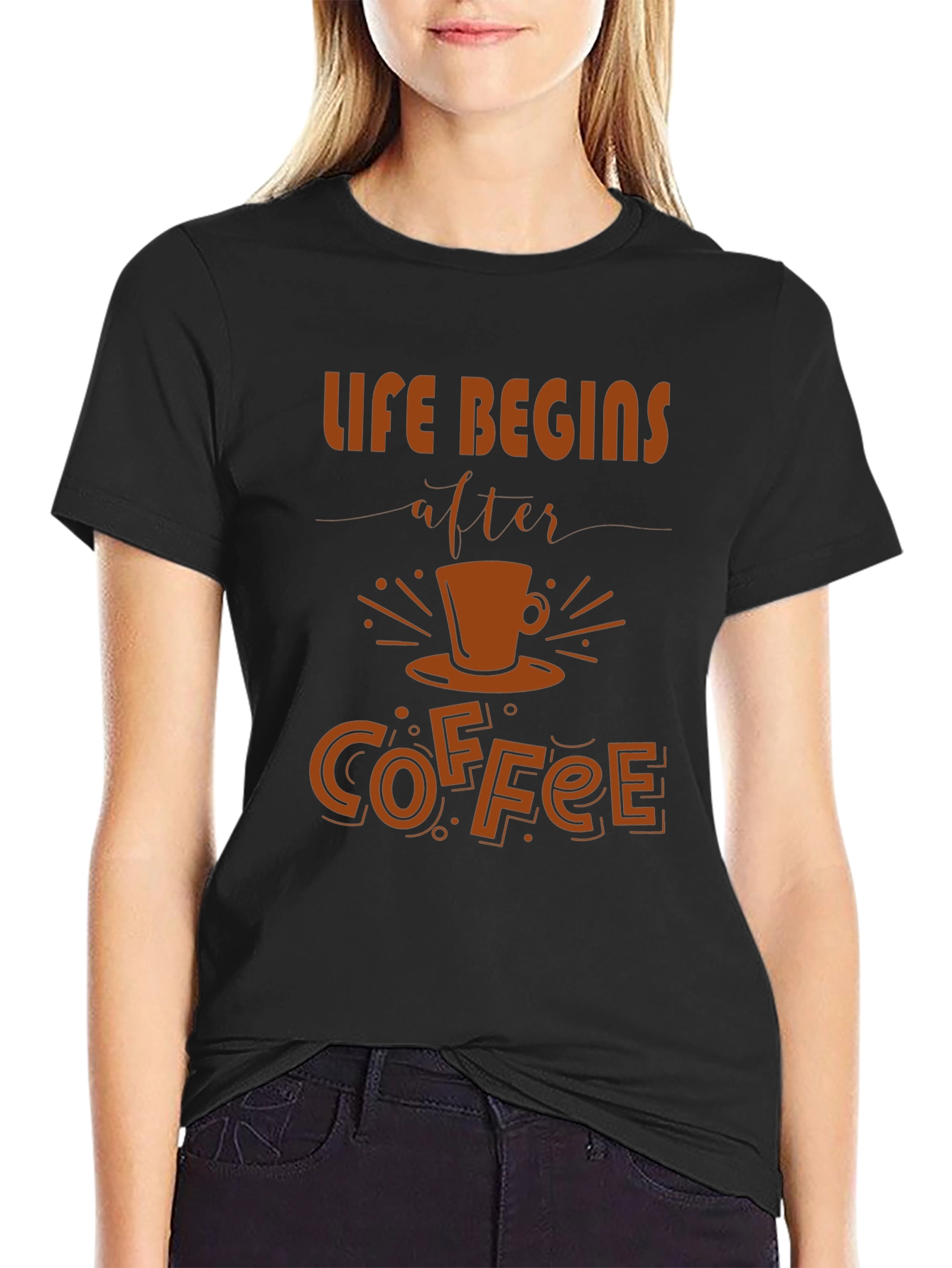 Life Begins After Coffee Graphic Tee - Unisex