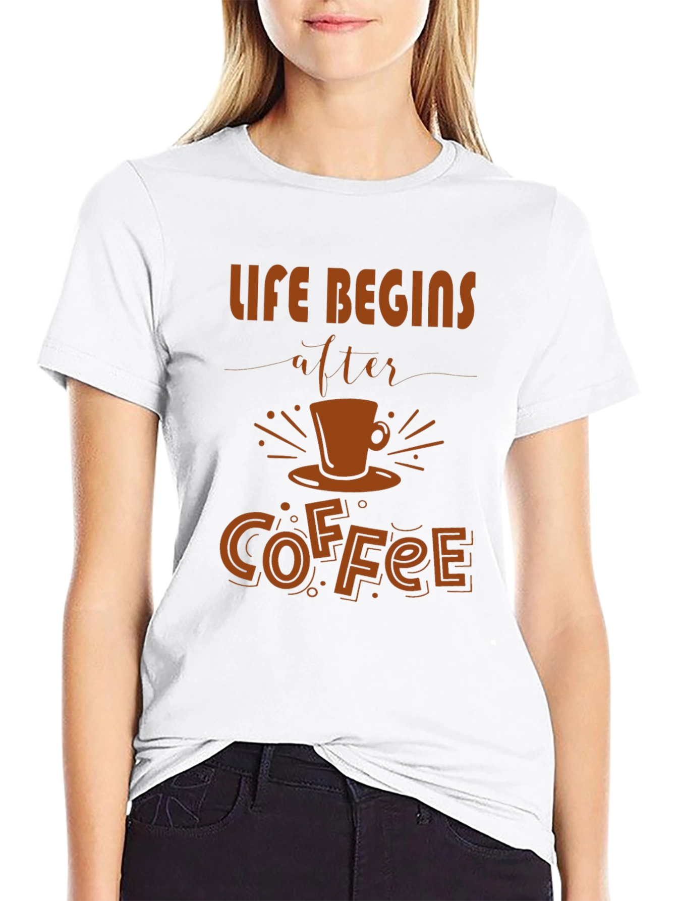 Life Begins After Coffee Graphic Tee - Unisex