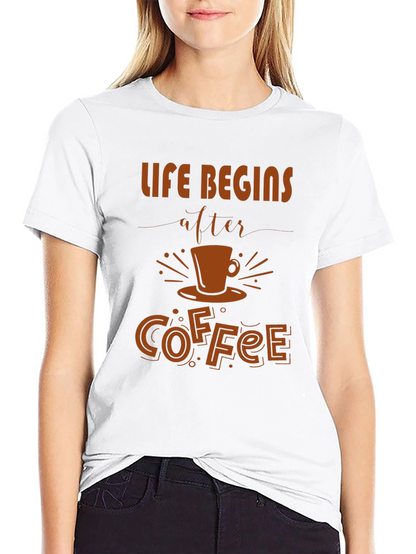 Life Begins After Coffee Graphic Tee - Unisex