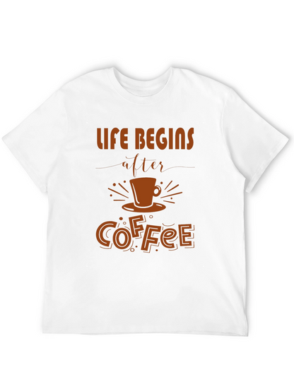 Life Begins After Coffee Graphic Tee - Unisex
