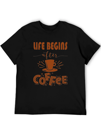 Life Begins After Coffee Graphic Tee - Unisex