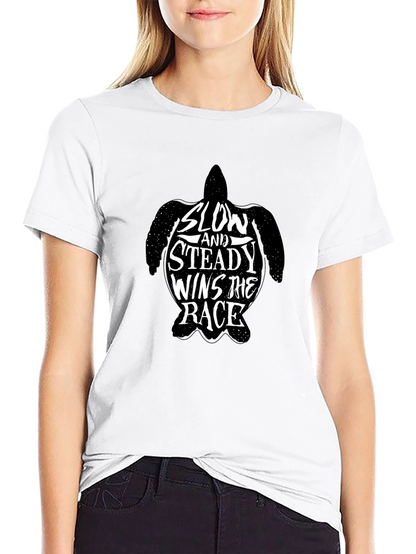 Slow and Steady Wins the Race Turtle T-Shirt