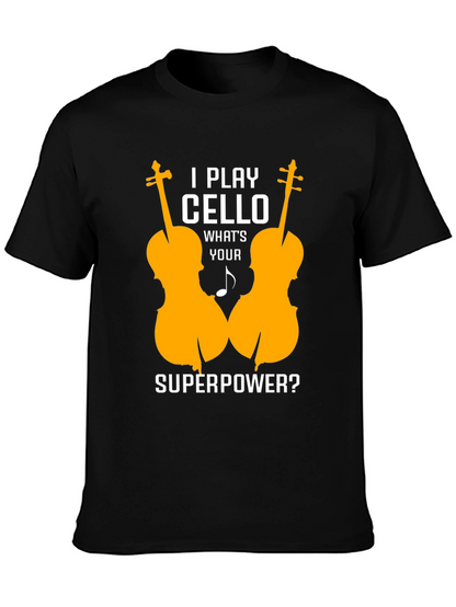Cello Player Superpower T-Shirt - Music Lover Tee