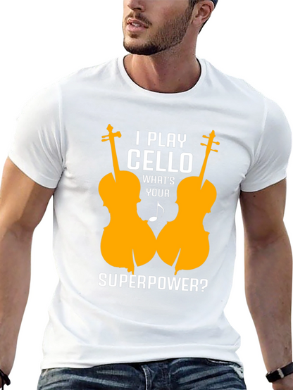 Cello Player Superpower T-Shirt - Music Lover Tee