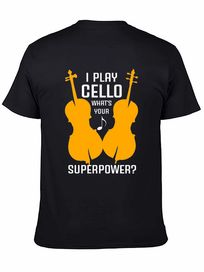 Cello Player Superpower T-Shirt - Music Lover Tee