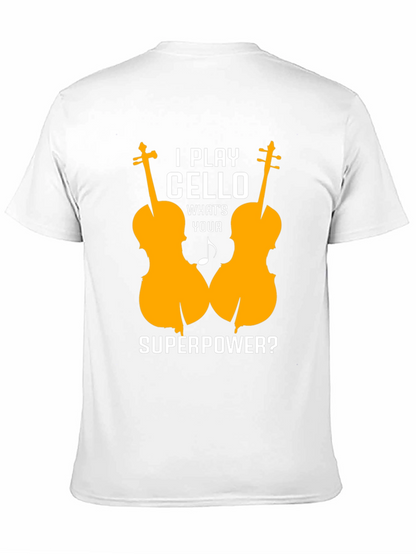 Cello Player Superpower T-Shirt - Music Lover Tee