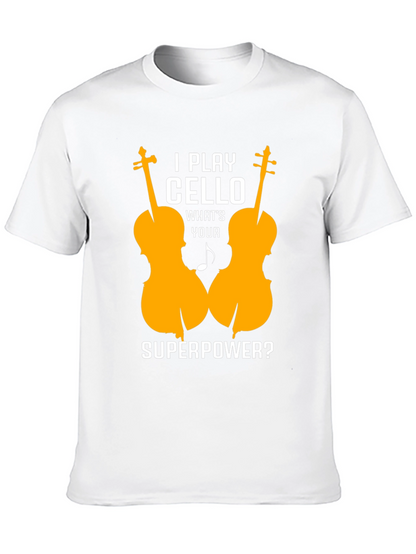 Cello Player Superpower T-Shirt - Music Lover Tee