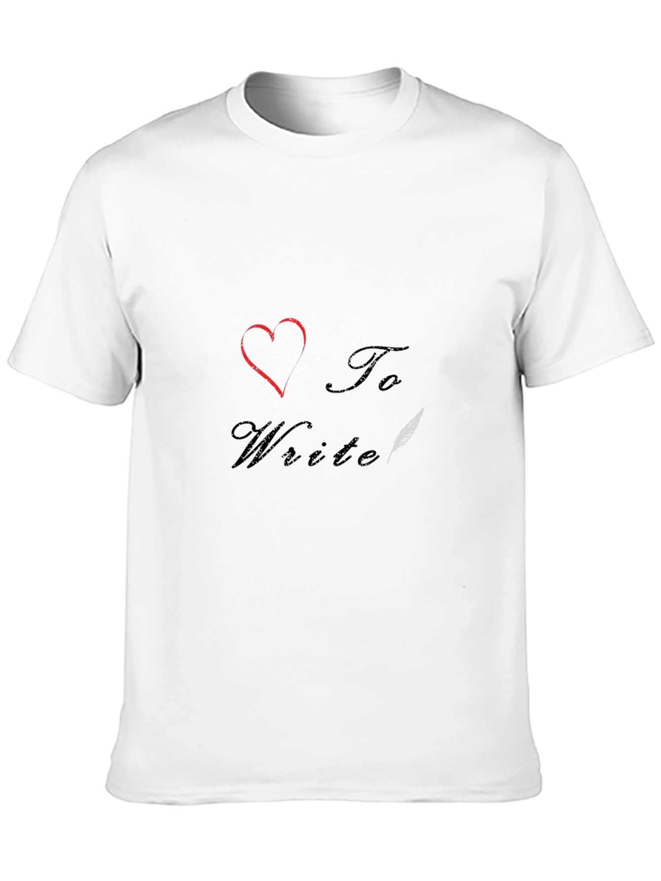 I Heart to Write T-Shirt - Stylish Graphic Tee