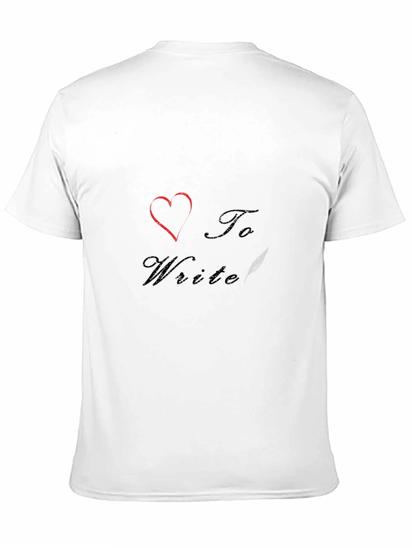 I Heart to Write T-Shirt - Stylish Graphic Tee