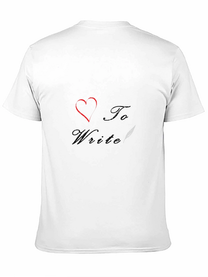 I Heart to Write T-Shirt - Stylish Graphic Tee