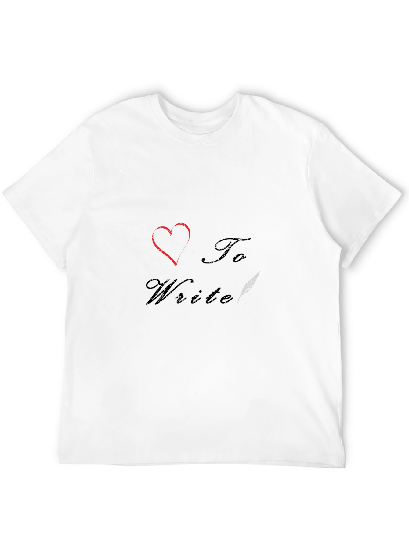 I Heart to Write T-Shirt - Stylish Graphic Tee