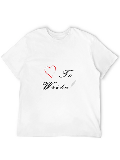 I Heart to Write T-Shirt - Stylish Graphic Tee