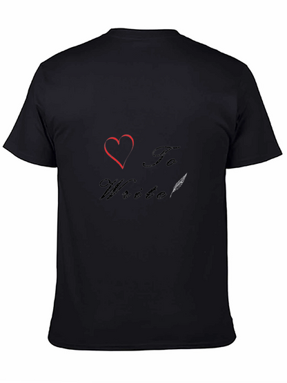 I Heart to Write T-Shirt - Stylish Graphic Tee
