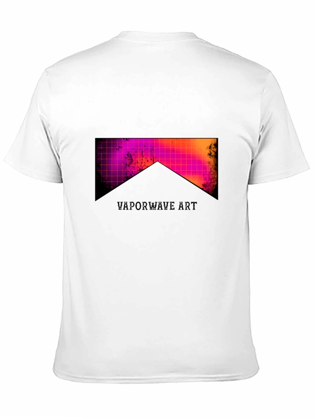 Vaporwave Art Black Tee - Retro Style