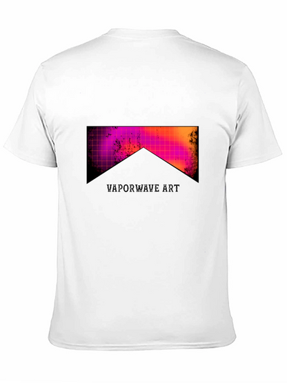 Vaporwave Art Black Tee - Retro Style