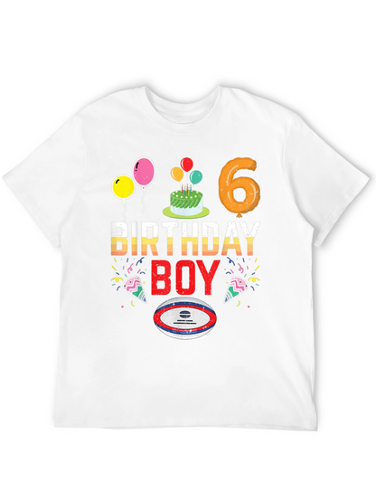 Birthday Boy Rugby T-Shirt - 6th Birthday