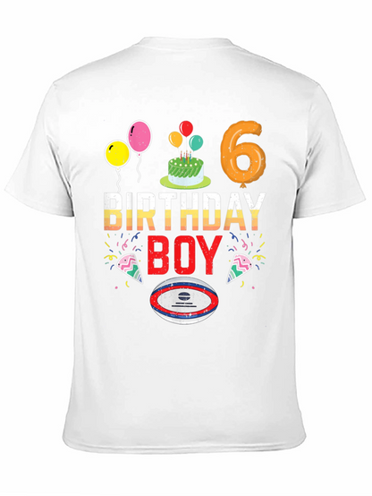 Birthday Boy Rugby T-Shirt - 6th Birthday