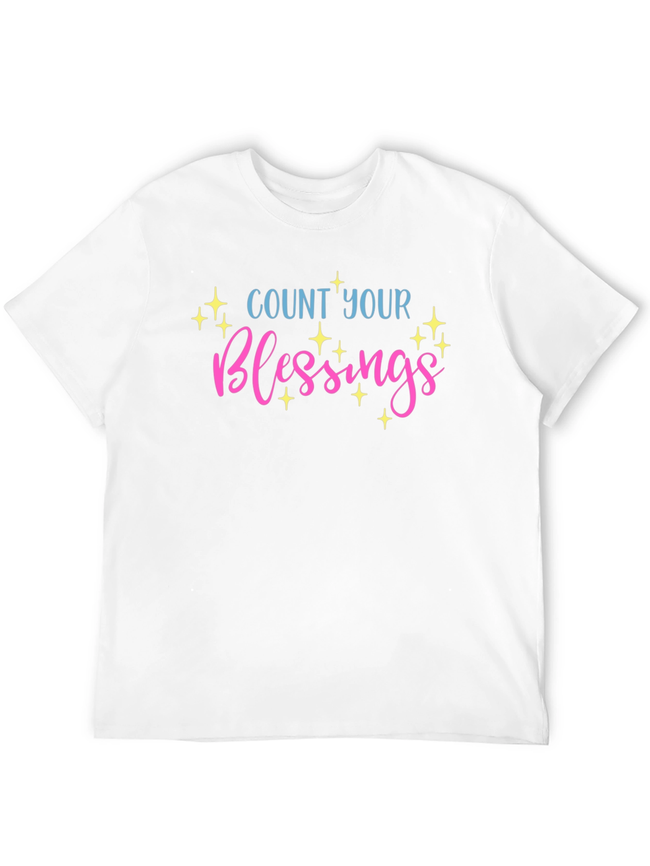 Count Your Blessings Graphic T-Shirt - Black